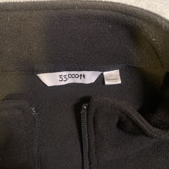 33000 Ft Men's Fleece Vest Outerwear Full BlackSize 2XL - Picture 2 of 5